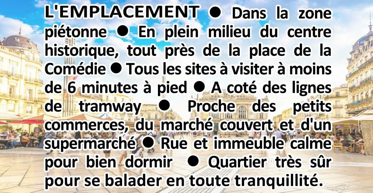 Appartement Comédie Musée-Fabre PARKING OFFERT Climatisation à Montpellier Extérieur photo
